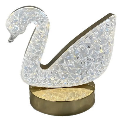 Lampara Escritorio Luz Led Decorativa Cisne Luna Estrella