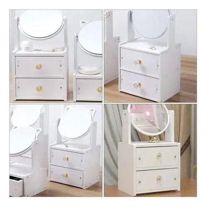 Organizador Cajón Maquillaje Con Espejo 2 Cajones