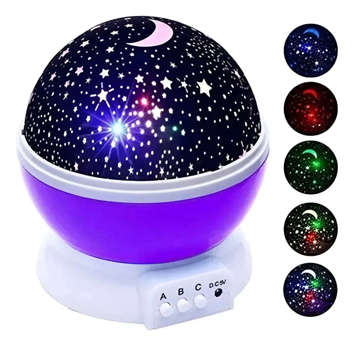 Lámpara Proyector LED Cielo Estrellado Multicolor – Espantacuco Infantil USB