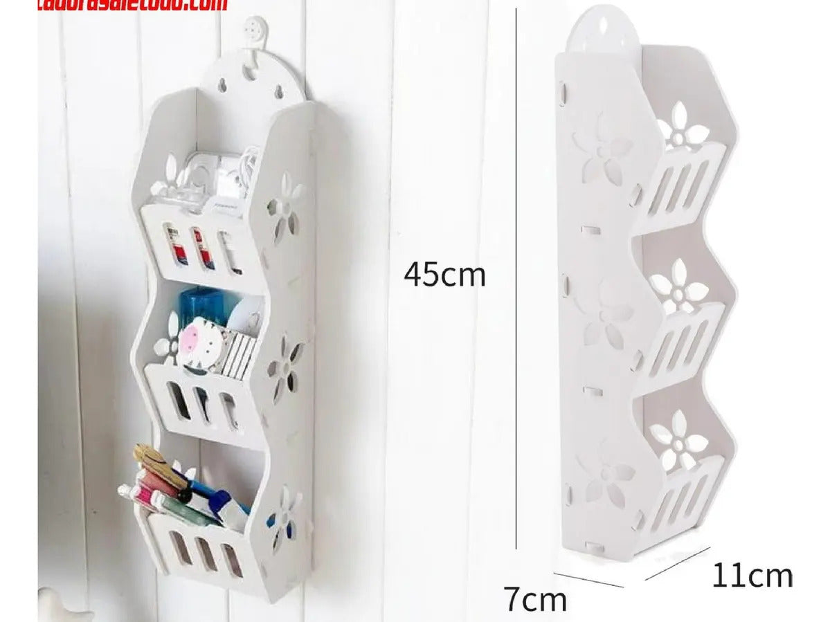 Estante Colgante Repisa De Pared 3 Niveles Almacenamiento
