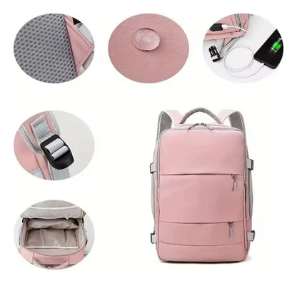 Mochila De Viaje Avión Aprobado Gran Capacidad 40L