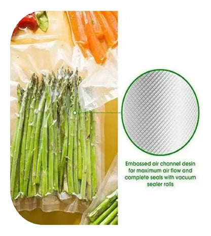 Bolsas Rollos Para Sellado Al Vacío 28cm de 5mts y 10 mts