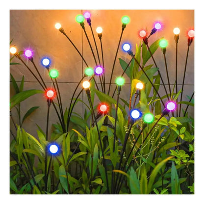 Pack 2 Luces LED Solares Luciérnaga 6 LED – Decoración para Jardín