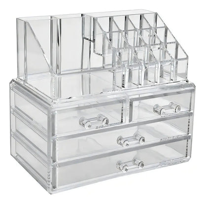 Organizador Acrilico Cosmeticos  Maquillaje Joyas Espejo