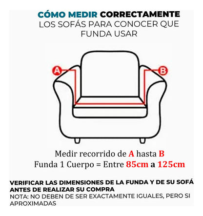 Funda Cuadrille Premium Para Sofás 1, 2, 3 y 4 Cuerpos  M&J