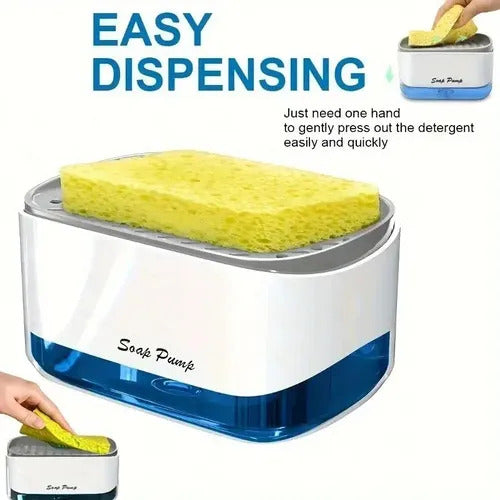 Dispensador De Jabon Liquido Con Esponja Soap Pump