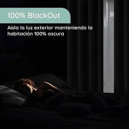 Pack 2 Cortinas Blackout Engomado Térmico Variedad de Medidas, Colores y Diseños