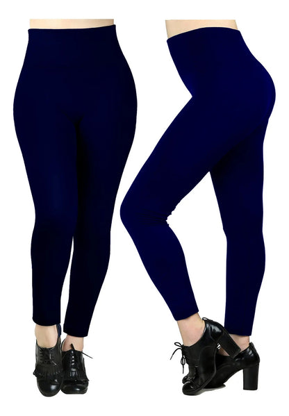 Calza Panty Leggins Polar Mujer Cintura Alta Elastizada