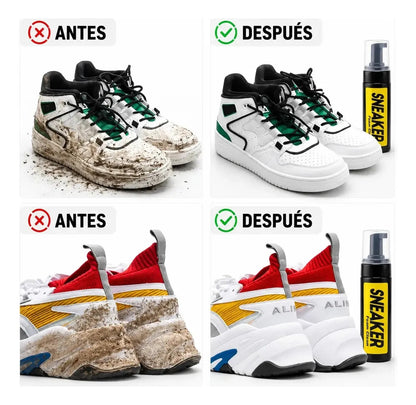 Kit Limpieza Zapatilla Espuma Limpiadora Blanqueadora 4 En 1