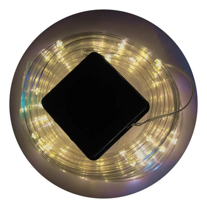 Manguera Luces Led Solar 50m Multicolor Navidad Decoración