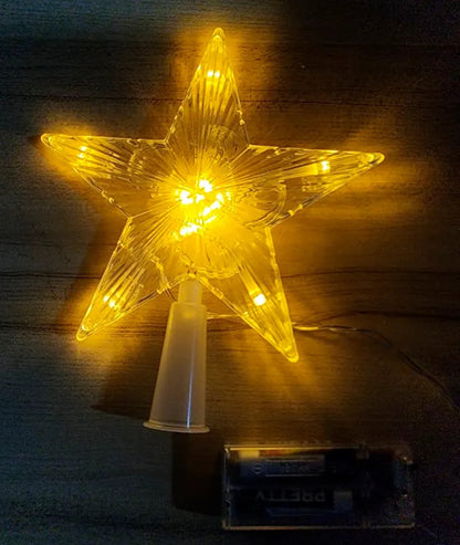 Estrellas Led 15cm y 21cm Para Árbol De Navidad Luces Led a Pilas Aa