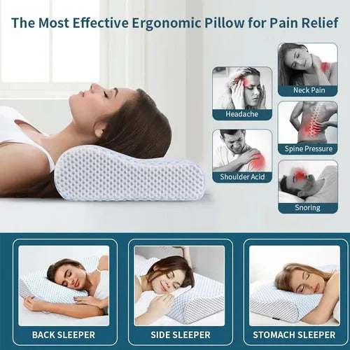 Almohada Memory Cervical Ortopédica Memoria Ergonómica