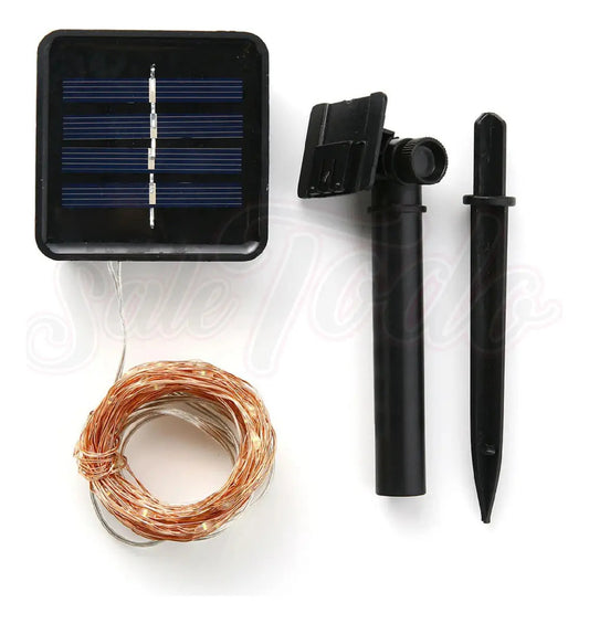 Guirnalda de Luces LED Hada Solar 10 m y 20m Luz Cálida Multicolor