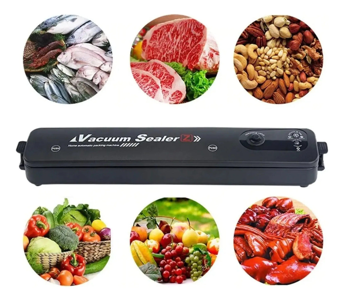 Maquina Selladora Al Vacío Alimentos 90w + 2 Rollos 28cmx5m