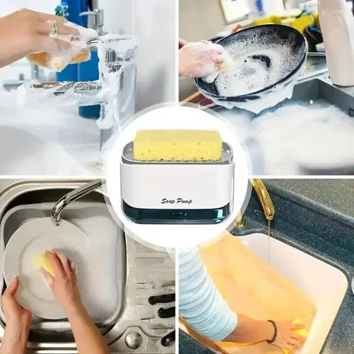 Dispensador De Jabon Liquido Con Esponja Soap Pump