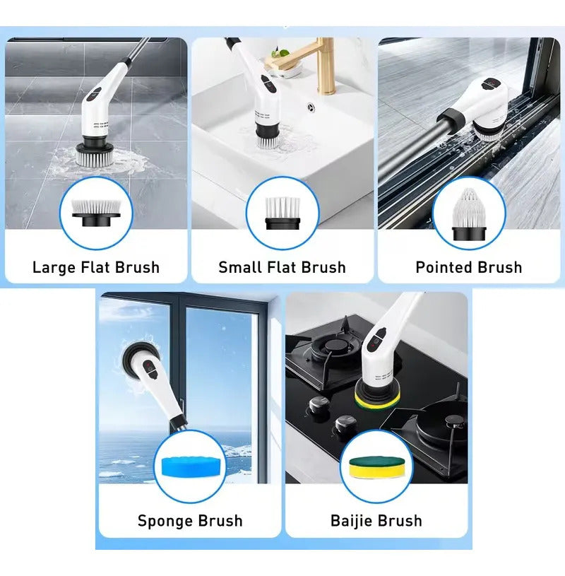 Cepillo Electrico Limpieza Multiuso Hogar Inalambrico 7 En 1