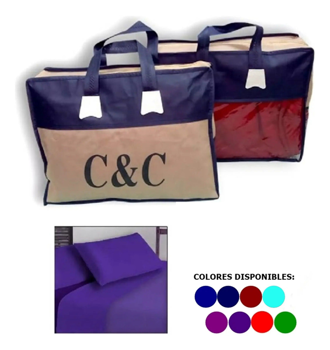 Juego De Sabanas Polar Cyc 2 Plazas Variedad De Colores