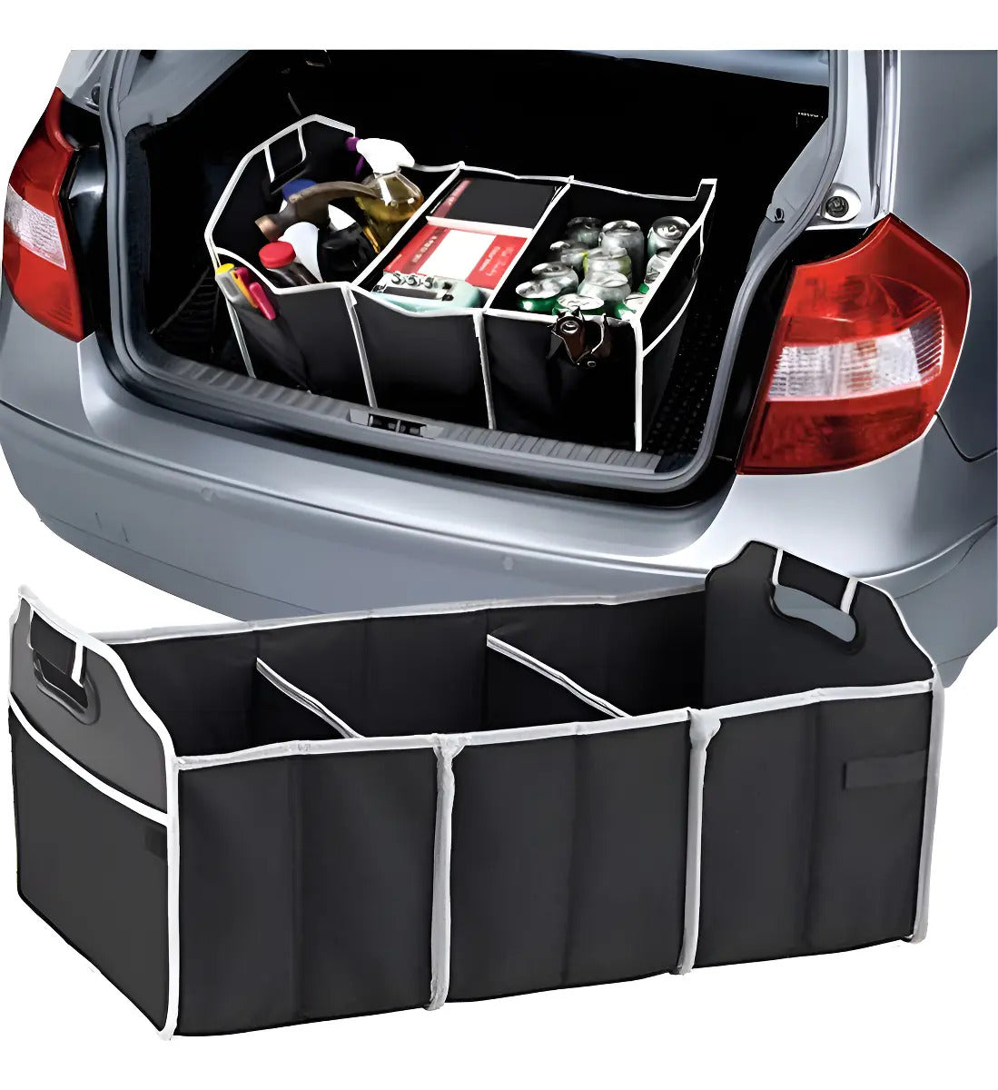 Organizador Auto Caja Bolso Plegable Maletero Vehiculos
