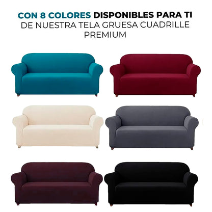 Funda Cuadrille Premium Para Sofás 1, 2, 3 y 4 Cuerpos  M&J