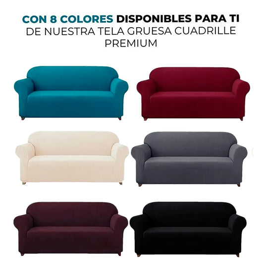 Funda Cuadrille Premium Para Sofás 1, 2, 3 y 4 Cuerpos  M&J