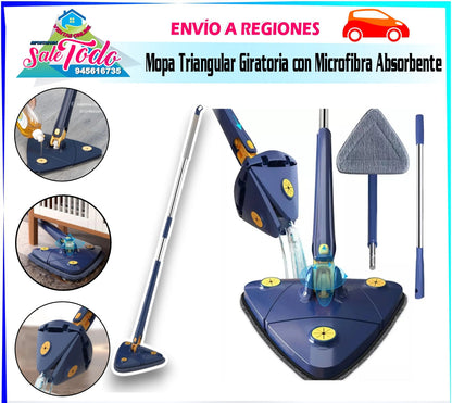 Mopa Triangular Giratoria con Microfibra Absorbente 8080-2