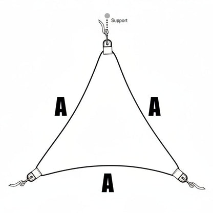 Lona Toldo Sombra HDPE Anti UV Triangular | Varias Medidas
