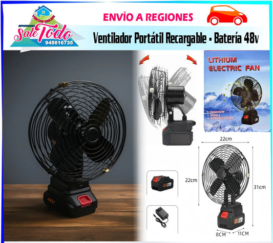 Ventilador Portátil Recargable - Batería 48v RS2942