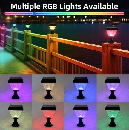 Foco Solar Jardín Decorativo RGB + Control ELE079