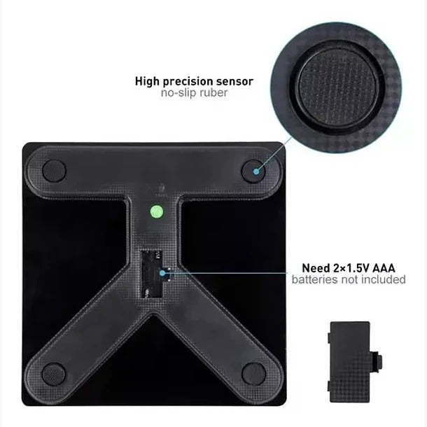 Pesa Digital De Baño Inteligente Recargable Bluetooth App | ST-8029