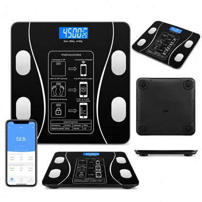 Pesa Digital De Baño Inteligente Recargable Bluetooth App | ST-8029