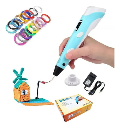 Lápiz 3d Dibujo Bolígrafo Impresora Para Niños 3 Filamentos