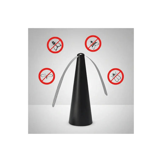 Abanico Ventilador Repelente De Moscas Portatil- Color Negro