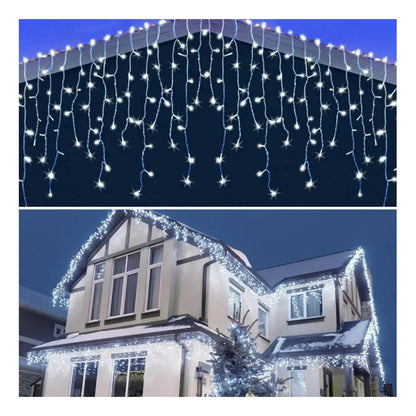 Luces Cascada Navideñas 300 Led Decoración Full Colores