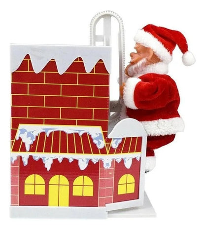 Viejito Pascuero Escala Chimeneas Navidad De Decoración Viejito Pascuero
