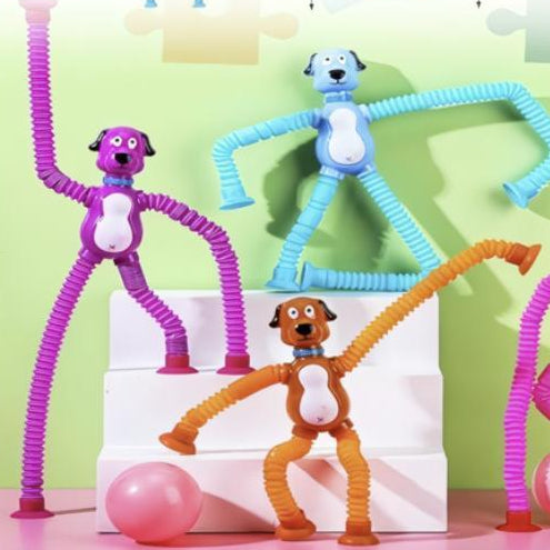 Juguete Sensorial Flexible Personajes Surtidos | Perro, Jirafa, Robot y Alíen