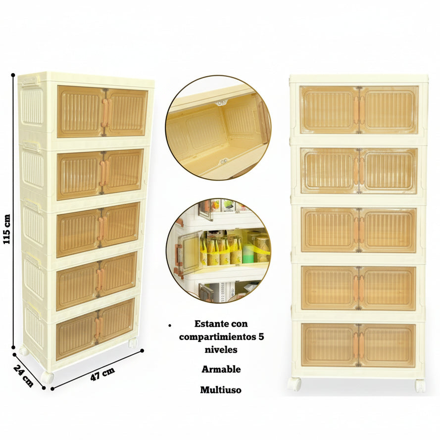 Estante Organizador Multiuso Plegable 5 Niveles