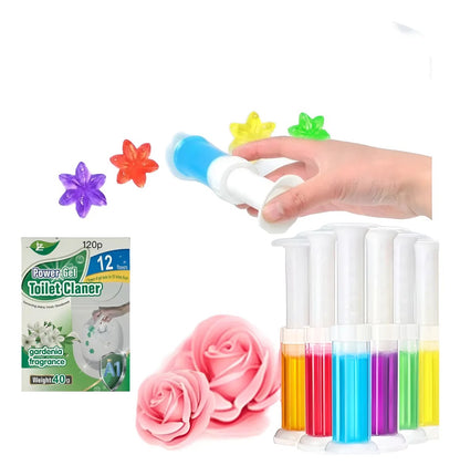 Desodorizante Gel Para Inodoro Con Forma De Flor Fragancias