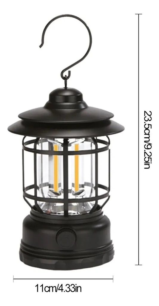 Lampara Led Camping Vintage Retro Recargable USB