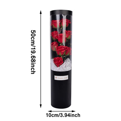Ramo de Rosas con Luz LED Hada en Tubo Decorativo C22268