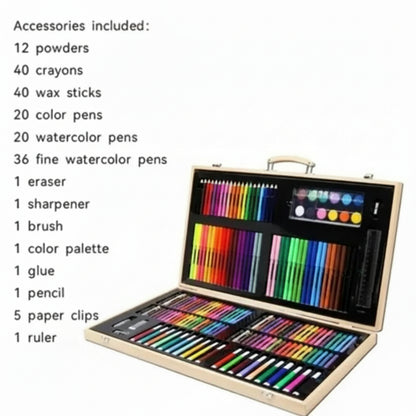 Juegos de Arte de 180 piezas Estuche Madera H180