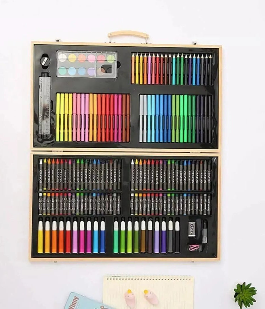 Juegos de Arte de 180 piezas Estuche Madera H180