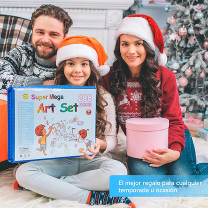 Juego de Pinturas Artísticas para Niños 208 Piezas C9797