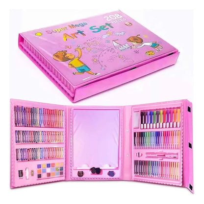 Juego de Pinturas Artísticas para Niños 208 Piezas C9797
