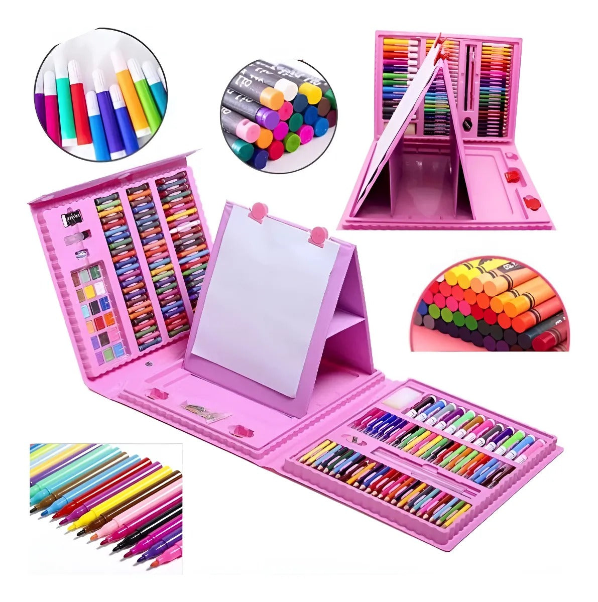 Juego de Pinturas Artísticas para Niños 208 Piezas C9797