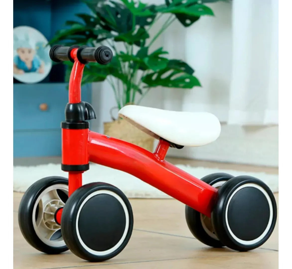 Bicicleta 4 Ruedas Niños Infantil de Aprendizaje C319