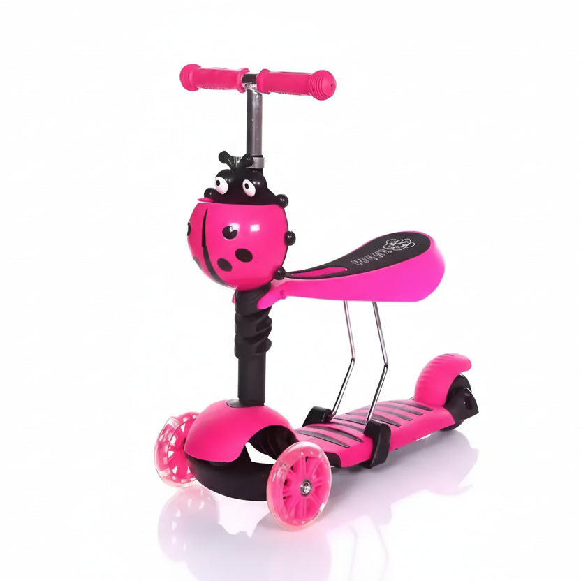 Scooter Chinita 3 en 1 Infantil con Asiento y Luces LED C16143