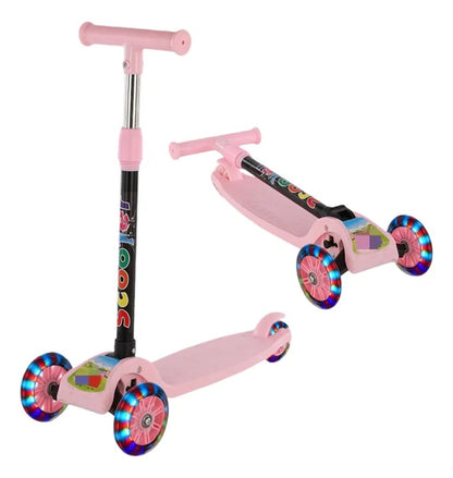 Scooter Patín Infantil 3 Ruedas con Luces LED C231049