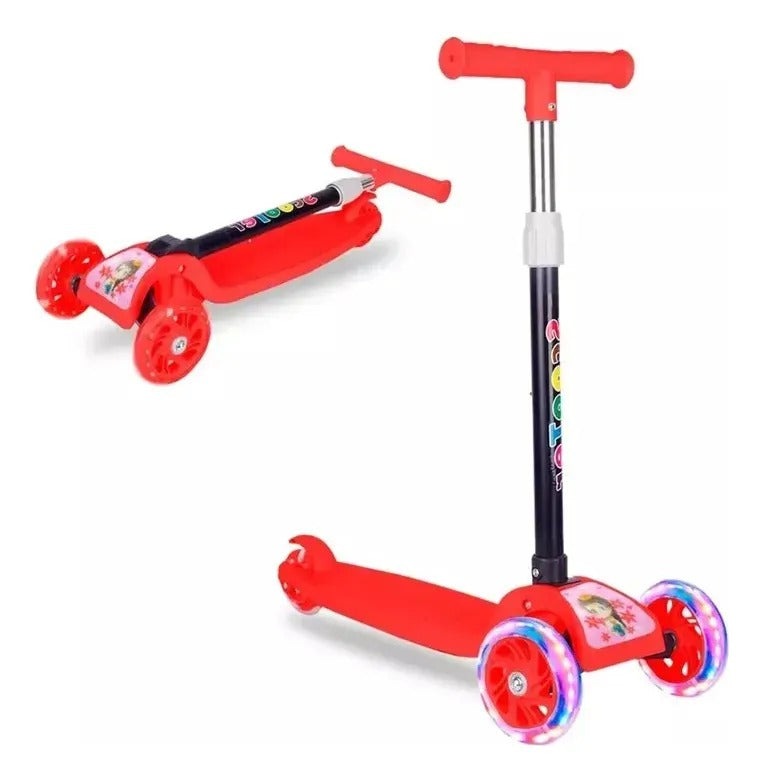 Scooter Patín Infantil 3 Ruedas con Luces LED C231049