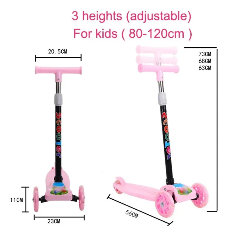 Scooter Patín Infantil 3 Ruedas con Luces LED C231049