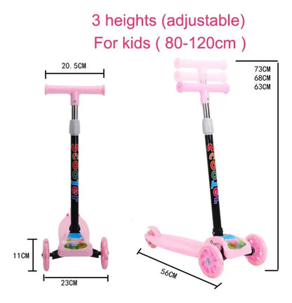 Scooter Patín Infantil 3 Ruedas con Luces LED C231049